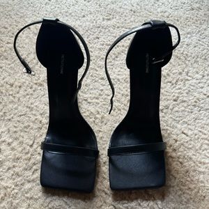 Pretty little thing square toe heel